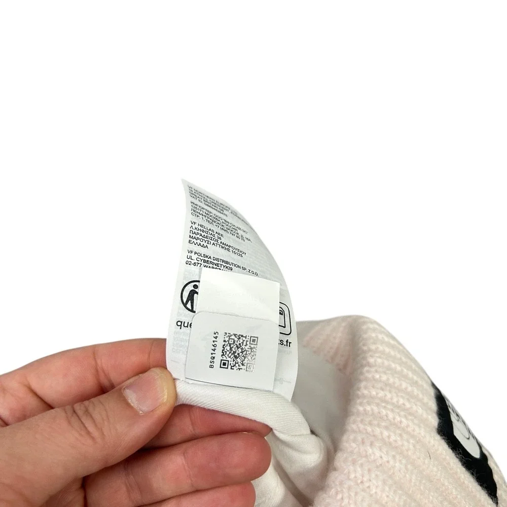 The North Face Beanie Hat One Size Pink Rib Knit Cuffed‎ Logo Gorpcore Outdoor